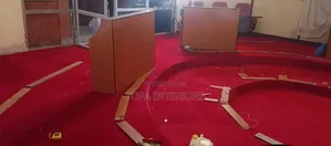 Red Office Carpets Floor Wall to Wall Rugs