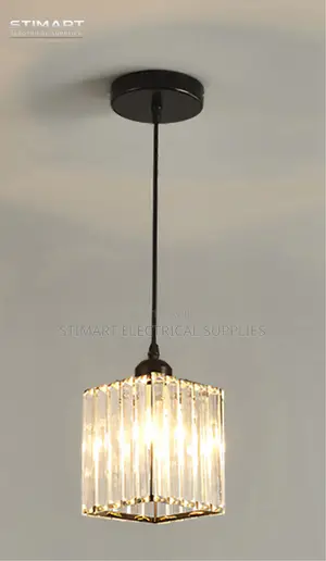 Modern Cube Crystal Glass Pendant Light