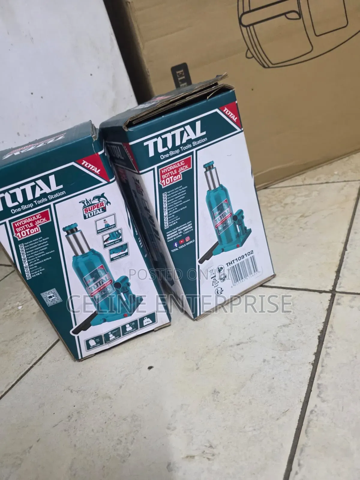 Total 10ton Hydraulic Bottle Jack