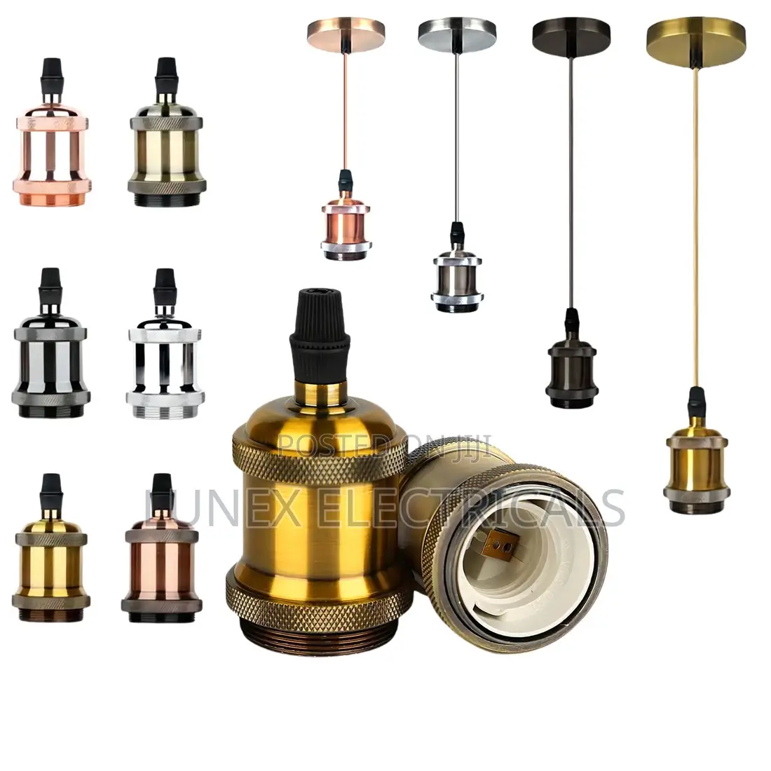 Cord 1M Pendant Light Vintage E27 Lamp Holder Coffee Bar Hotel