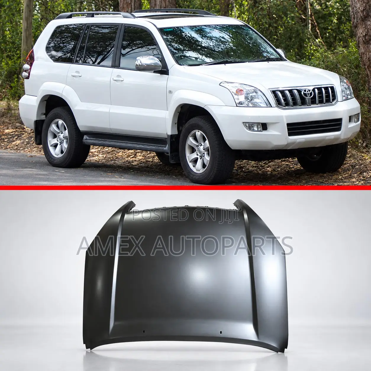 Bonnet Hood Toyota Prado Land Cruiser FJ120 2003 - 2008