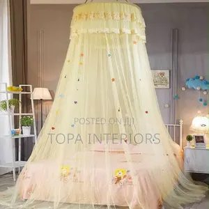 4x6 Cream Round Bed Mosquito Net