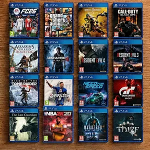 Ps4 and Ps5 Cd Games | GTA, Uncharted, NFS, NBA, Fifa, Resident Evil