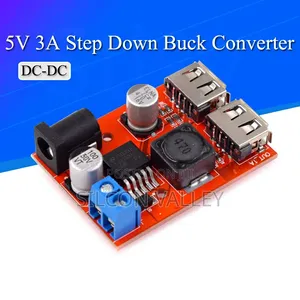 LM2596 Dual USB DC-DC 9v-36v to 5v 3A Step Down Buck Converter
