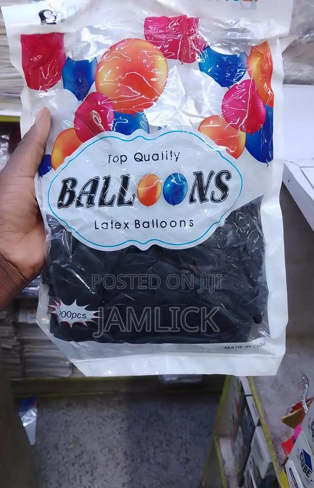Black Top-Quality Latex Balloons – Km