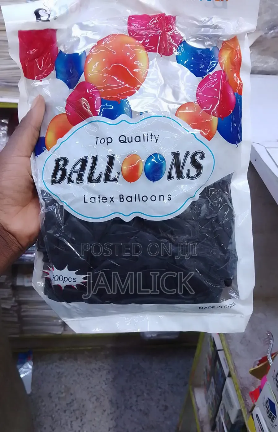 Black Top-Quality Latex Balloons – Km