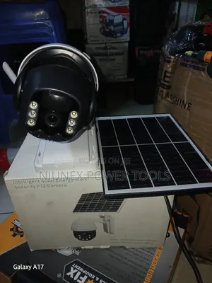 Region Shows a Black Wireless Security Camera With Dual Antennas