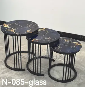 Brand New 3 in 1 Executive Table (Glass Effect)