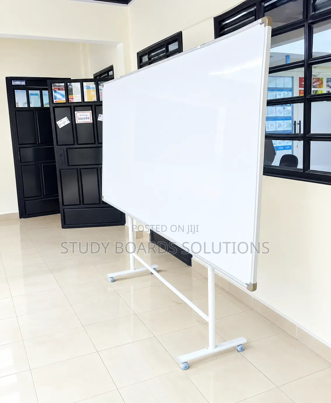 8ftx4ft Office Magnetic Whiteboard With Rolling Stand