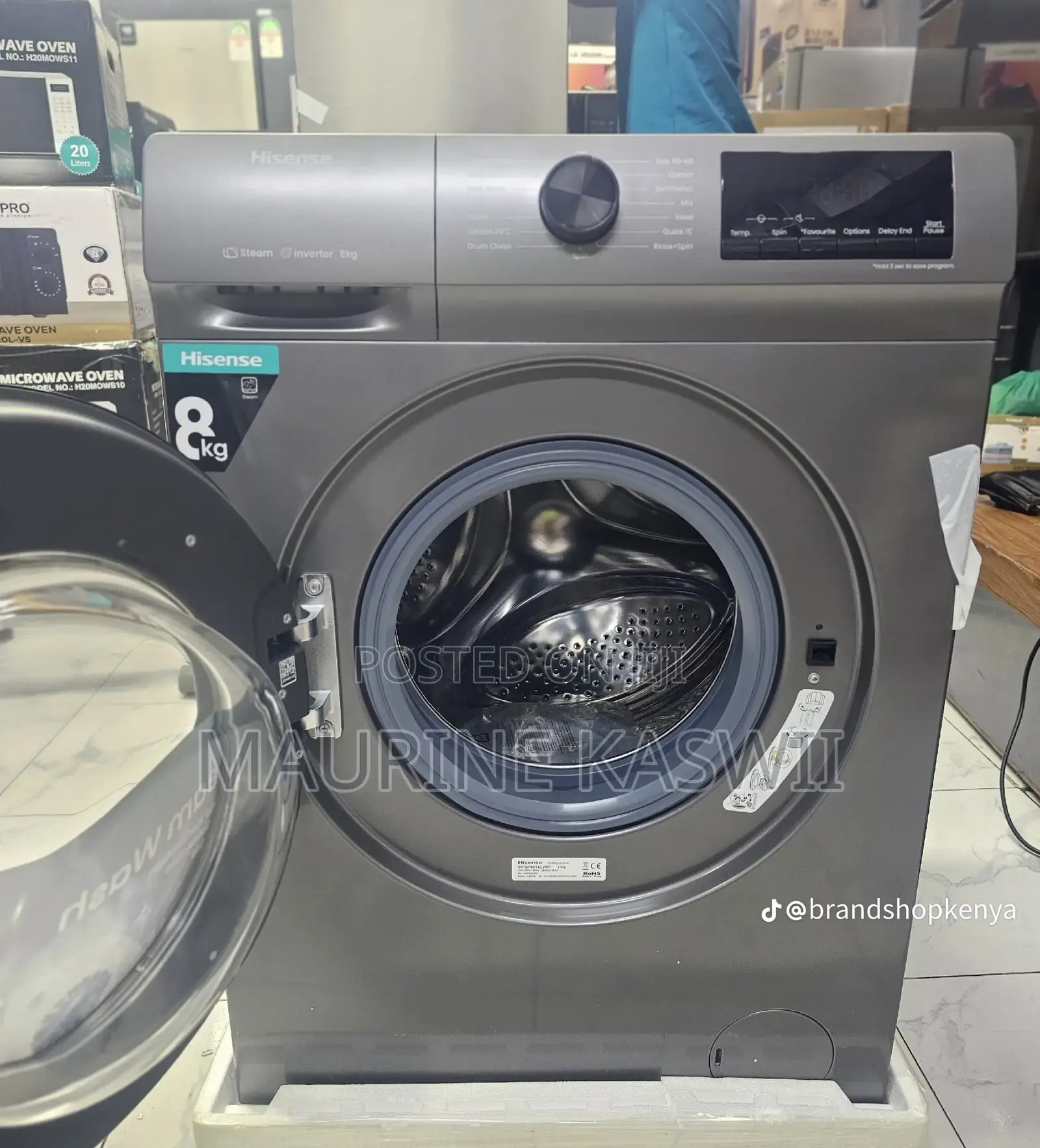 HISENSE 8KG WASH Spin Front Load Automatic