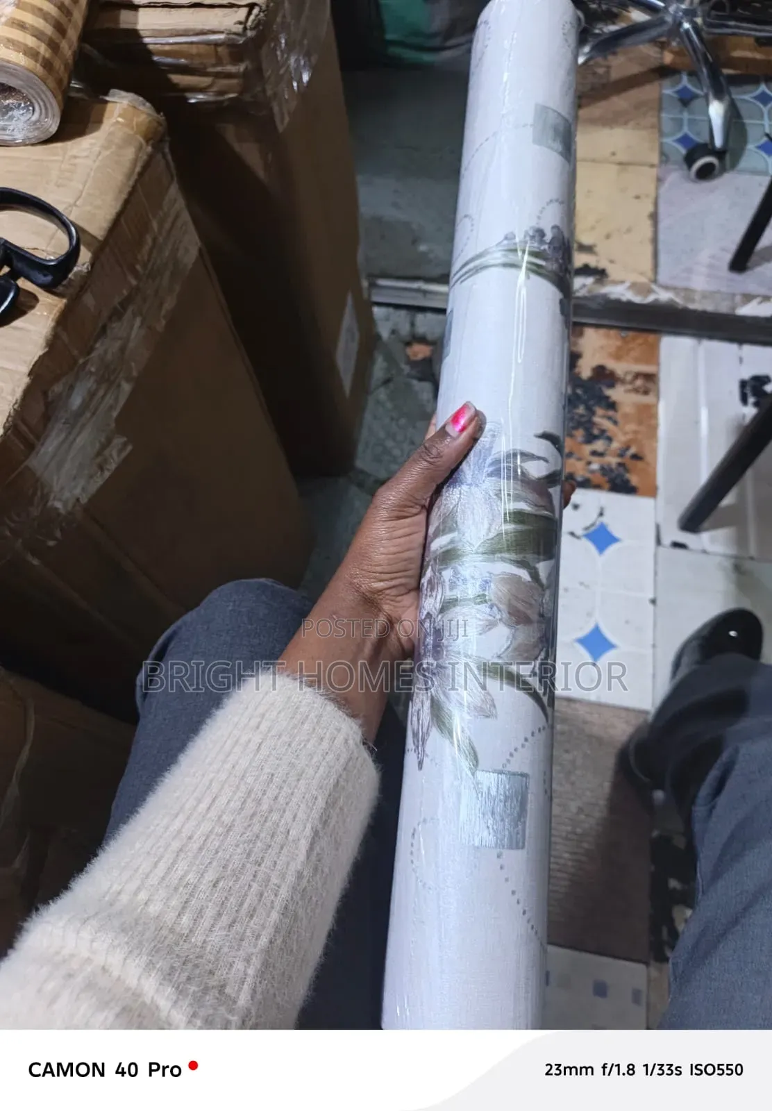 White Floral Wallpaper Available