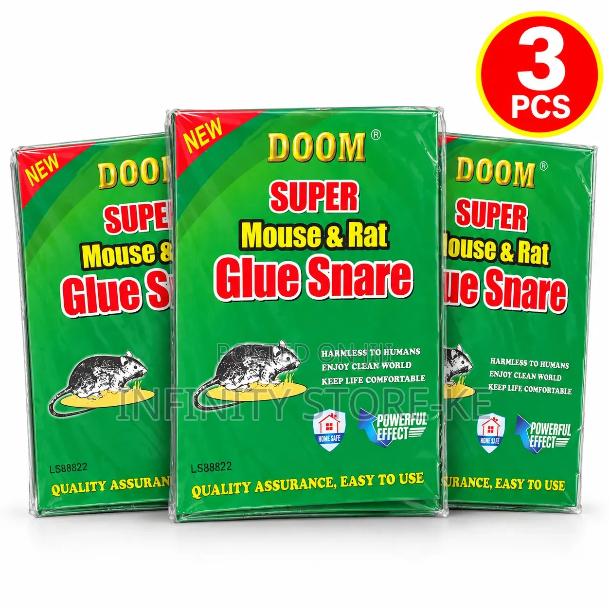 A Pack of 3 PCs Mouse Glue Snare Trap
