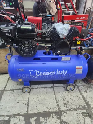 Cruiser Italy 100L Petrol Air Compressor Featuring a 7HP 212cc Engine.