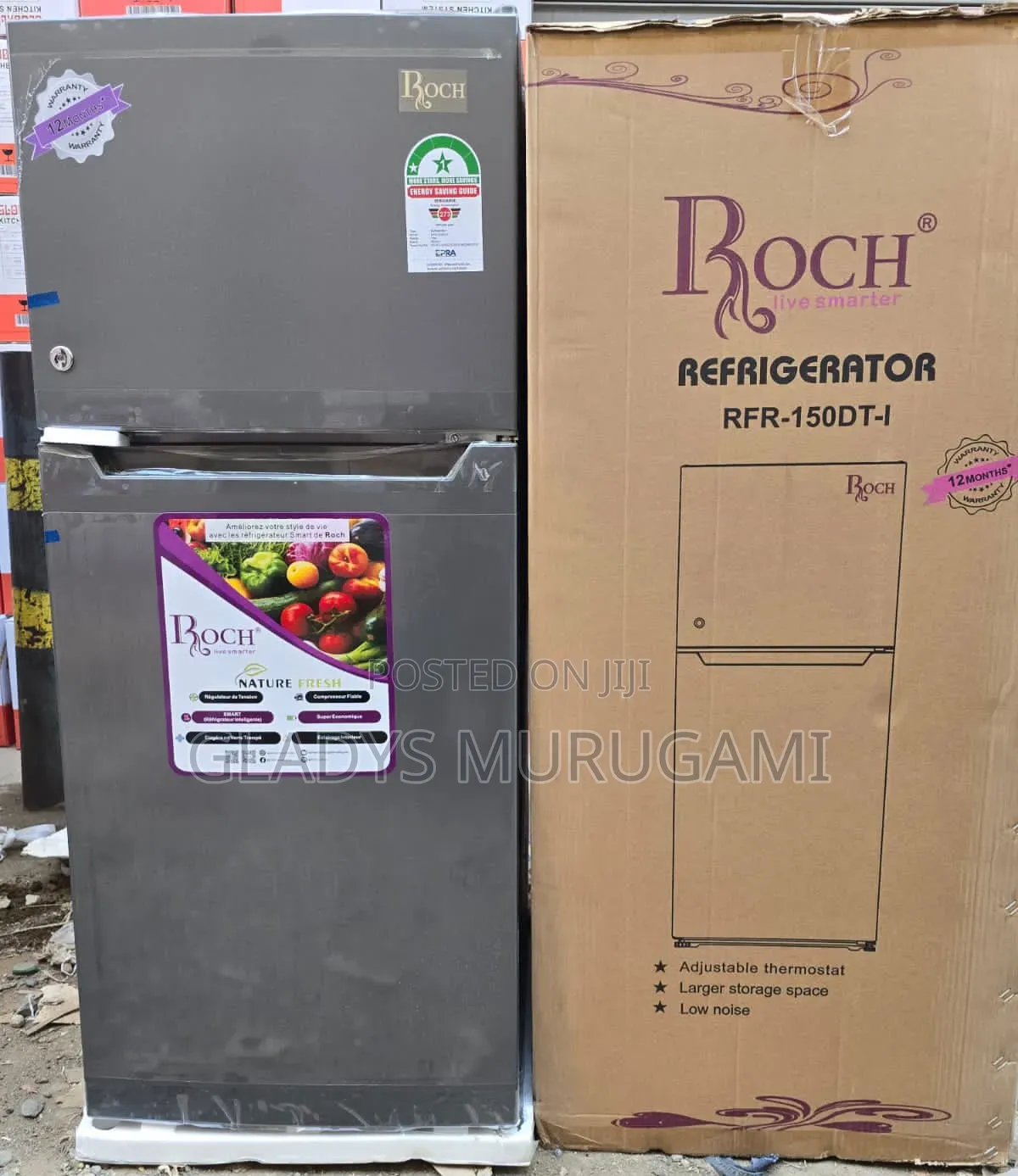 Roch 150dt Double Door Refrigerator