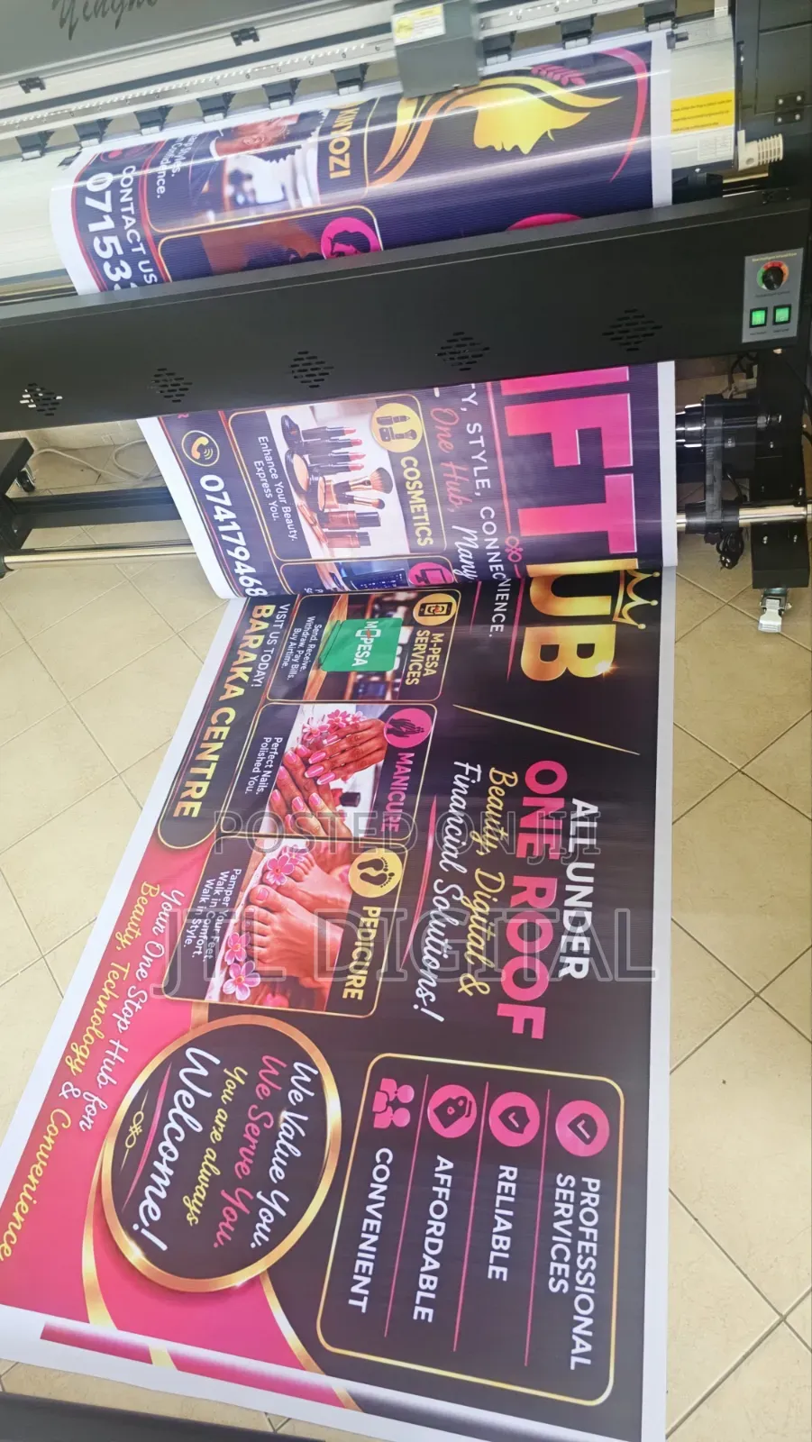 Beautifully Printed Salon/Spa Banners
