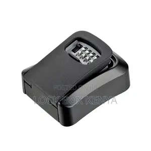 Metallic Key Lock Box :: 4 Dial Password Key Lock Box - Black