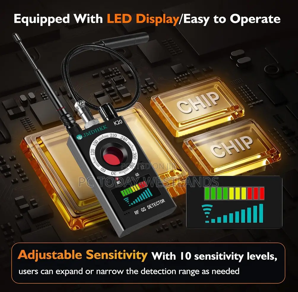 Bug Detector, Magnetic Field ,GPS,Hidden Camera Detector
