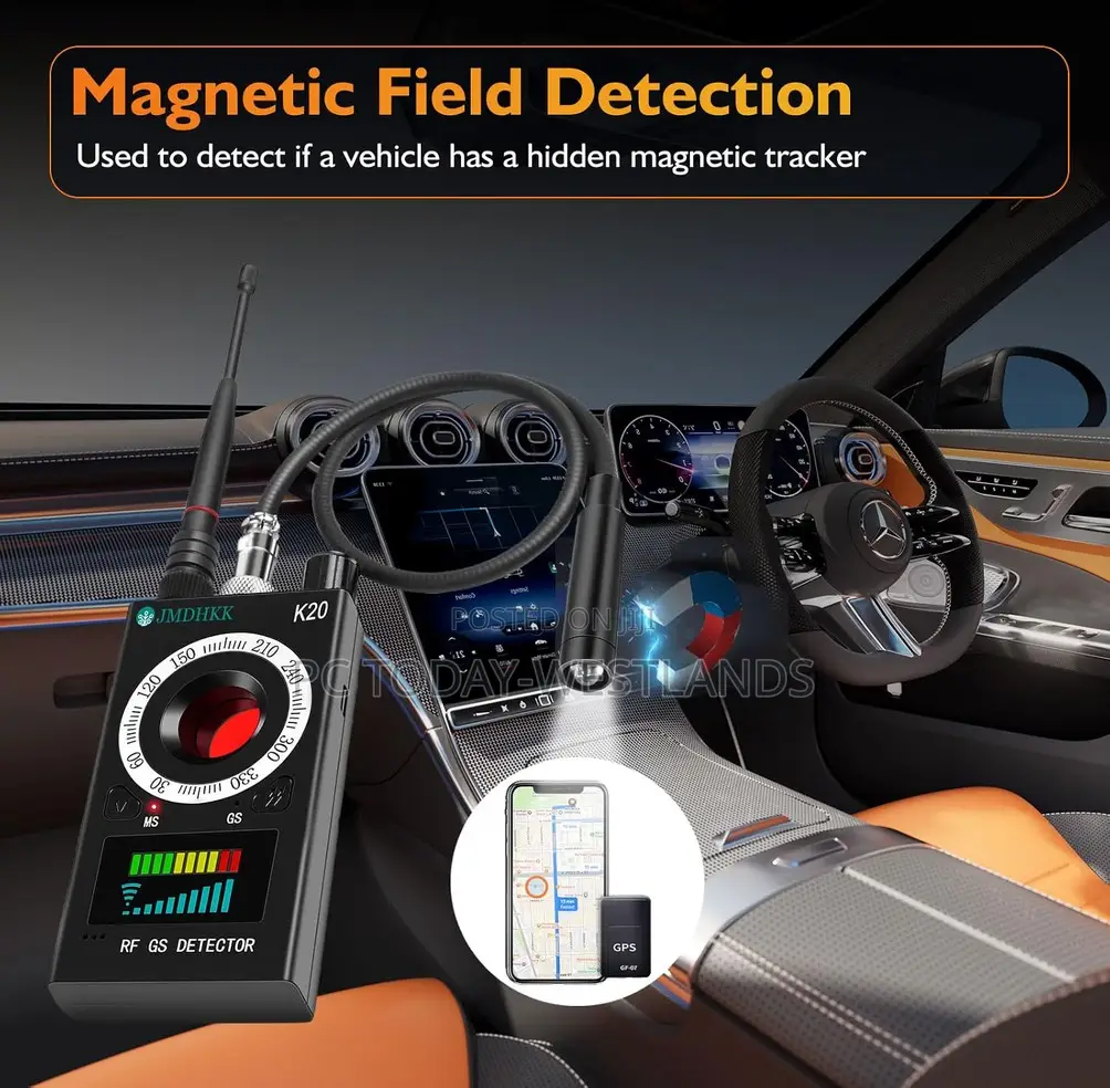 Bug Detector, Magnetic Field ,GPS,Hidden Camera Detector