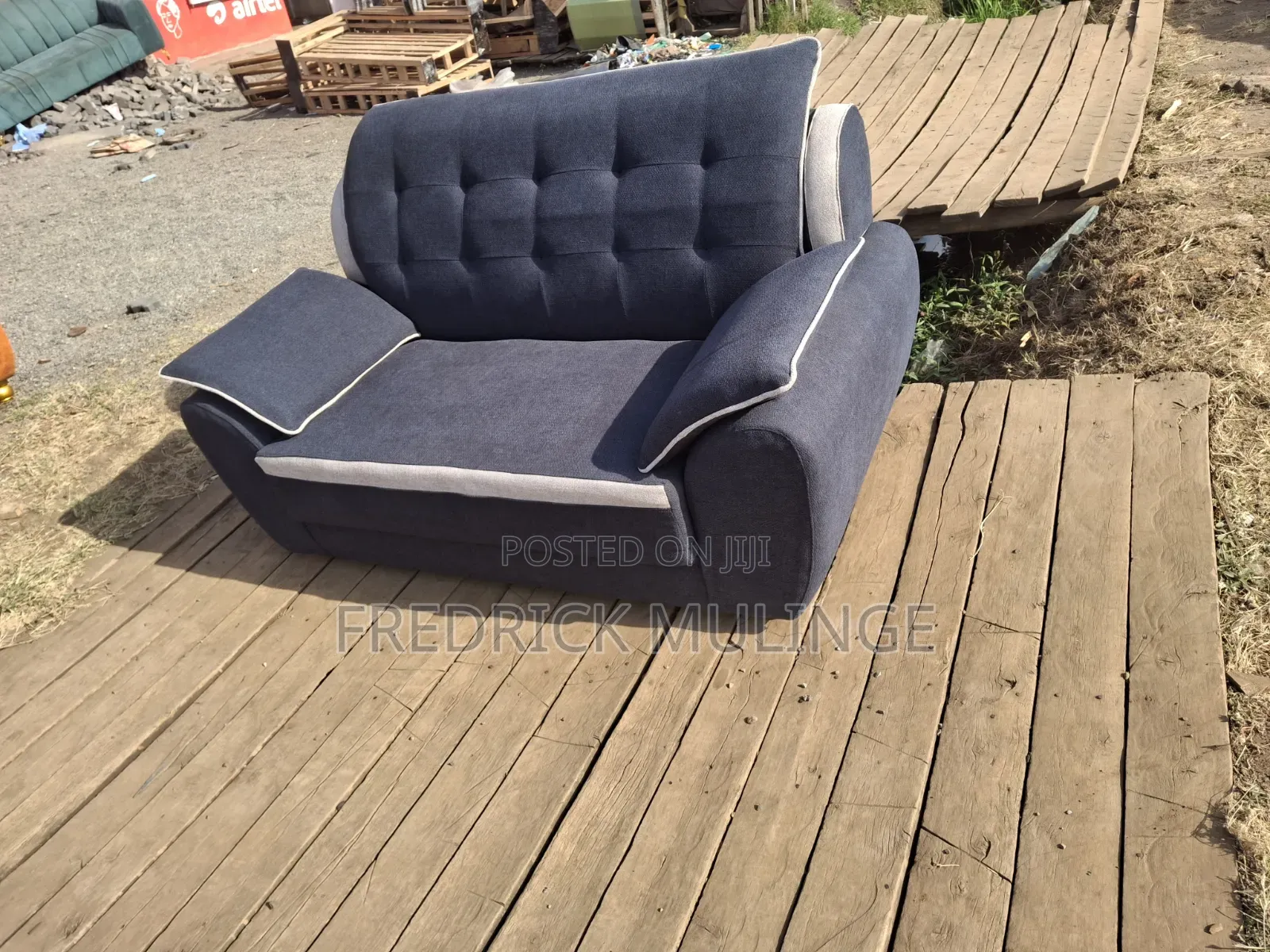 3-2 Seater Orange Sofa