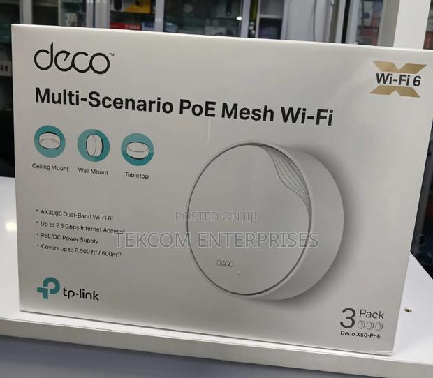 Tp Link Deco X50-PoE AX3000 Mesh WiFi 6 System(3 Pack)