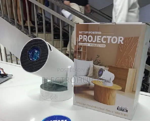 HY300 Pro Max Smart Android Projector With Built in Battery