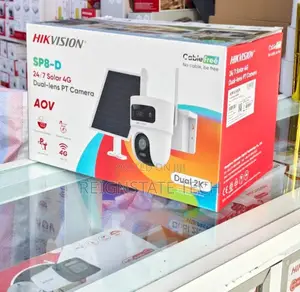 4G Dual LENS Hikvision Solar Powered PT Camera 6MP Ultra HD