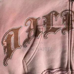 Pink Cropped Hoodie