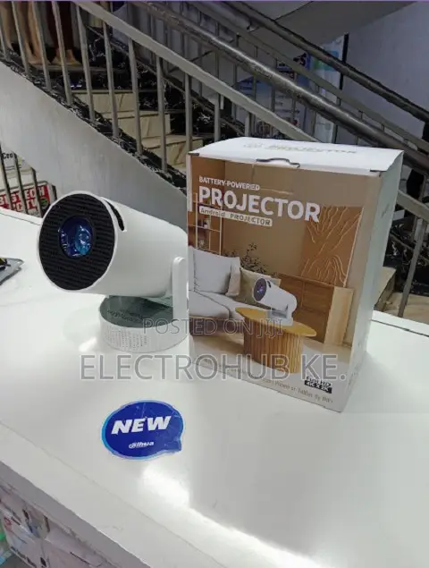 HY300 Pro Max Portable Projector With Inbuilt Battery