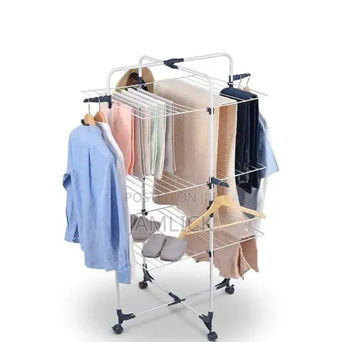 3-Layer Foldable Rotating Cloth Hanger - Sn