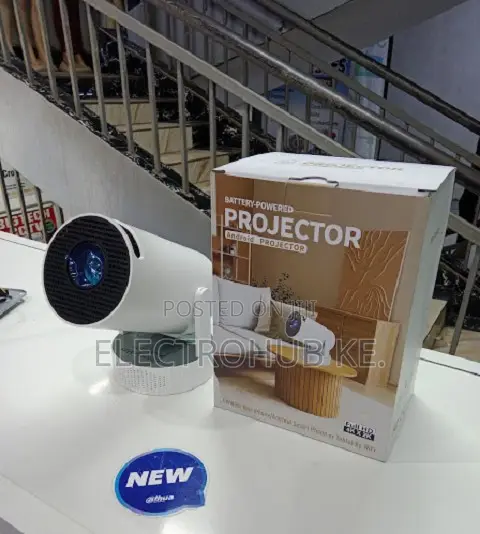 HY300 Pro Max Rechargeable Android Projector With Built in Battery
