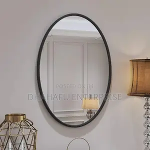 Nordic Decorative Oval Mirror – 70cm | Modern Wall Decor
