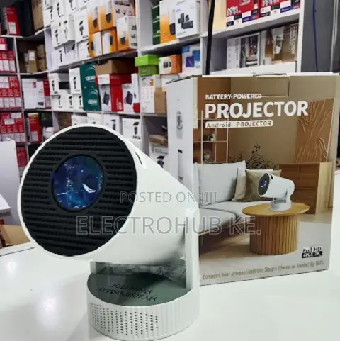 HY300 Pro Max Home Cinema Projector With Inbuilt Battery