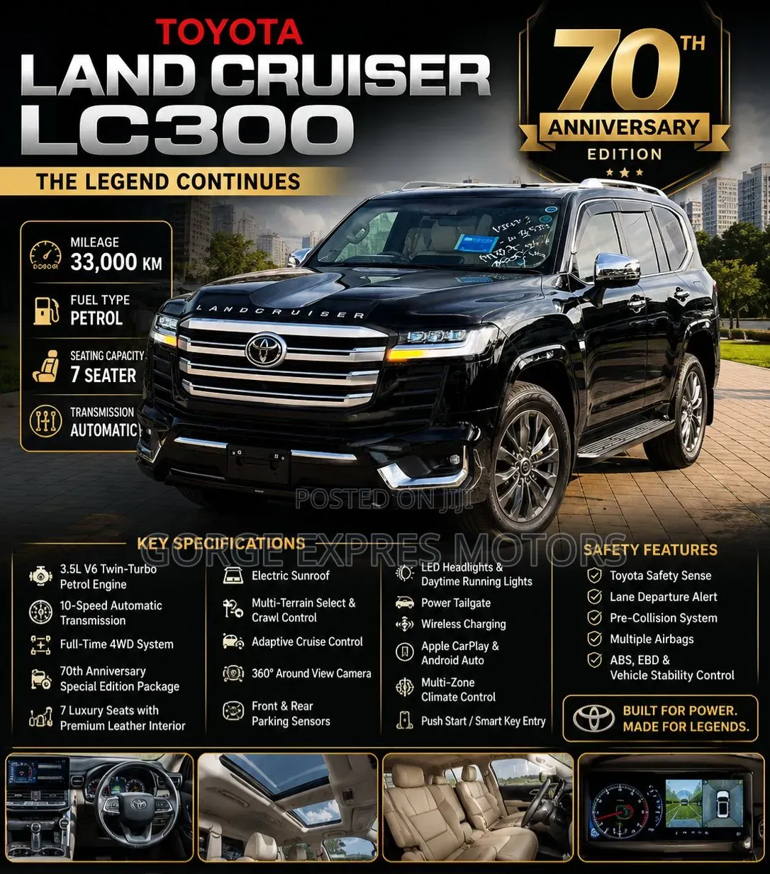 Toyota Land Cruiser Prado 2023 Black
