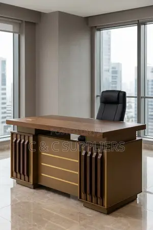 Executive Modern Brown Study Desk-140cm
