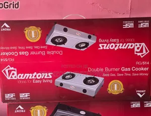 Ramtons RG/514 - 2 Burner Gas Cooker - Stainless Steel - Silver 