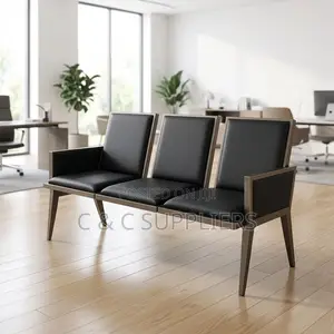 Modern 3-Link Heavy Duty Waiting Bench