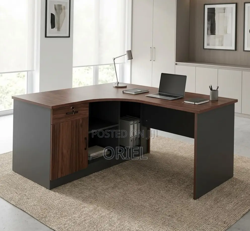 1.6M Curved Office Study Desk : 1600MM Curved Office Table