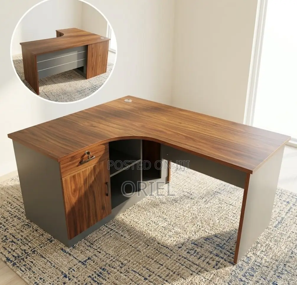 1.6M Curved Office Study Desk : 1600MM Curved Office Table