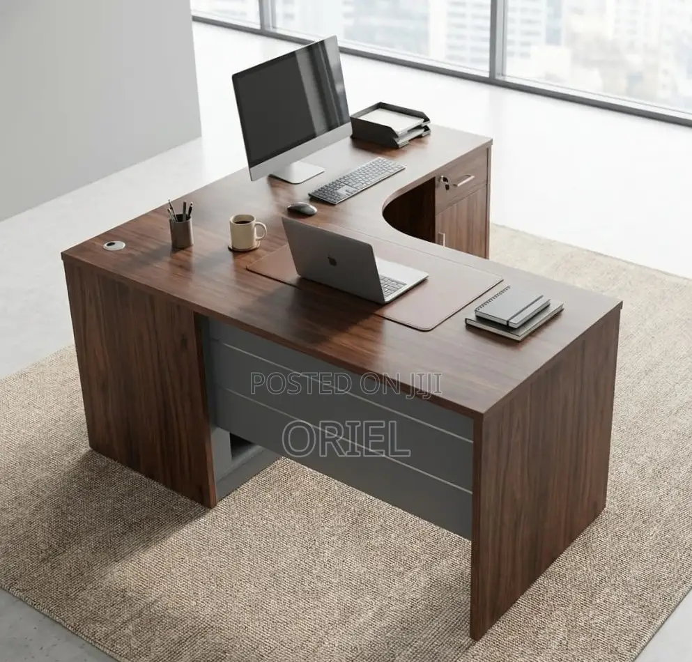 1.6M Curved Office Study Desk : 1600MM Curved Office Table