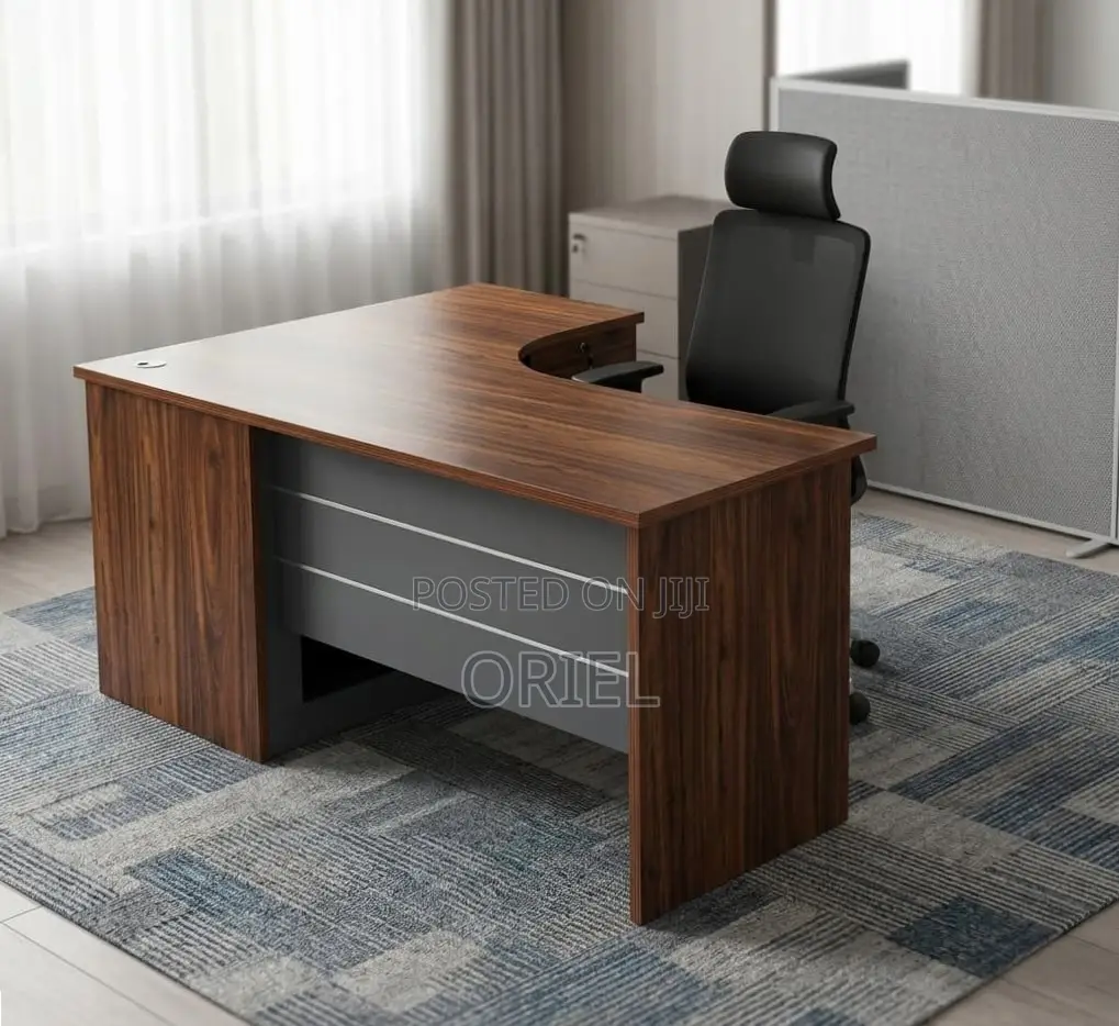 1.6M Curved Office Study Desk : 1600MM Curved Office Table