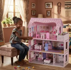 3-Story Wooden Dollhouse