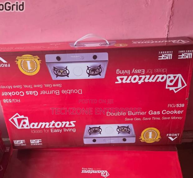 Ramtons RG/538 Double Burner Gas Cooker With Auto Ignition  - thumbnail 3