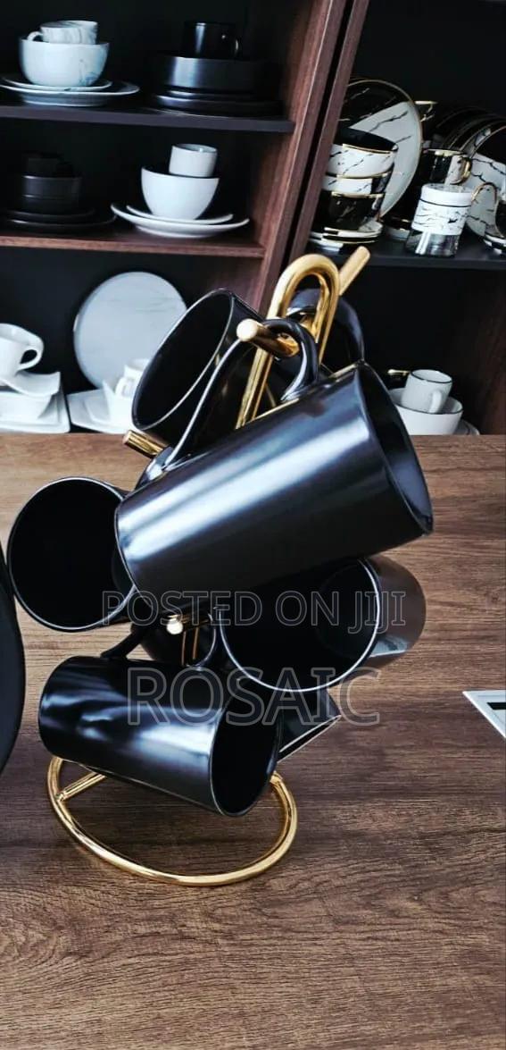 High Quality Black Mug Set(6pcs) - thumbnail 2