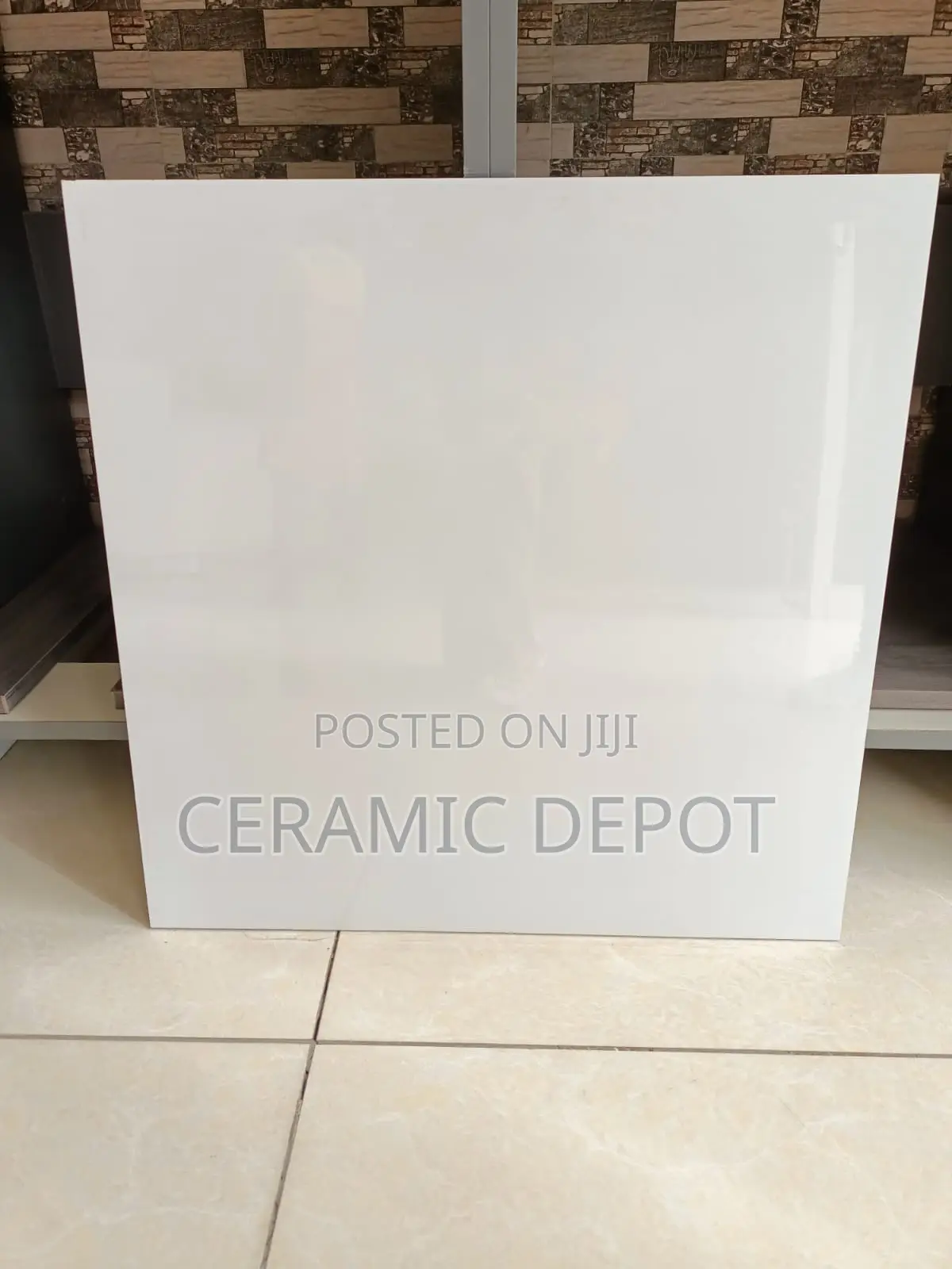 Plain White Polished Tiles 60x60- Cd06-Indian -4pcs a Carton-Porcelain