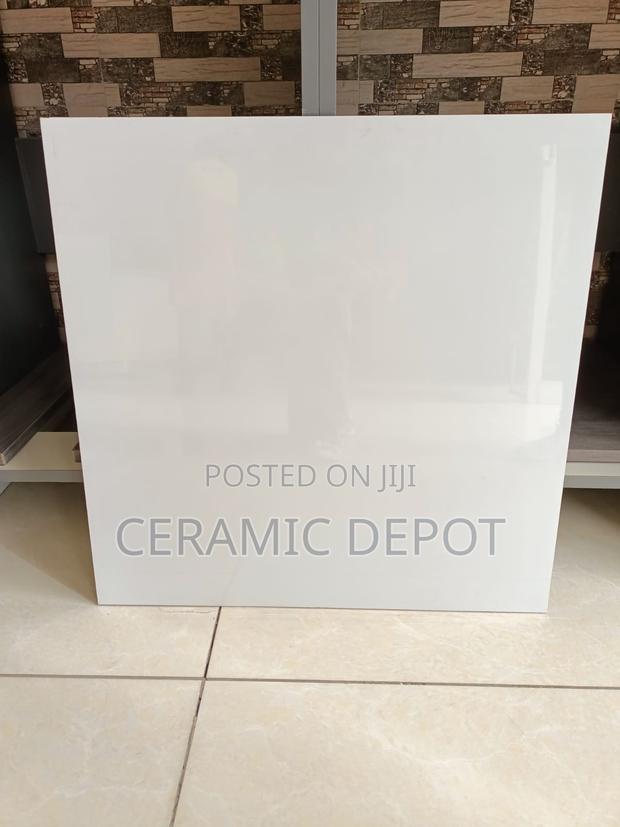 Plain White Polished Tiles 60x60- Indian -4pcs a Carton-Porcelain