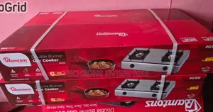 Ramtons RG/518 - 2 Burner Gas Cooker- Stainless Steel With Auto 