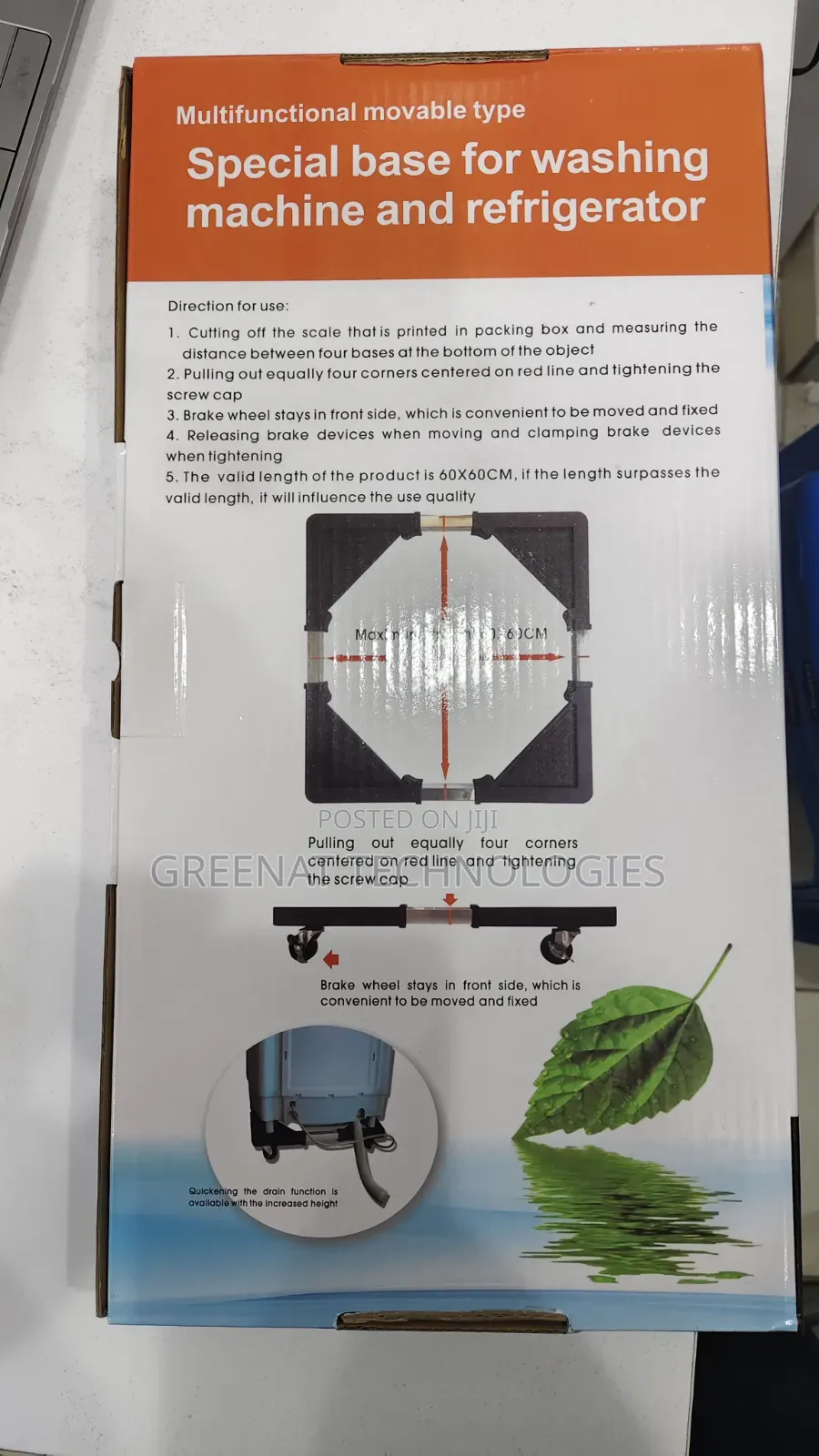 Multifunctional Movable Base Stand Fridge Washing Machine Wheels