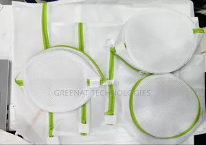 6Pcs Laundry Mesh Wash Bags Set - 3 Round + 3 Rectangular