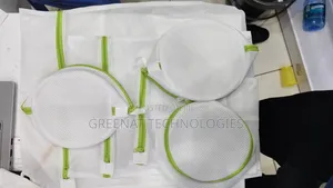 6Pcs Laundry Mesh Wash Bags Set - 3 Round + 3 Rectangular