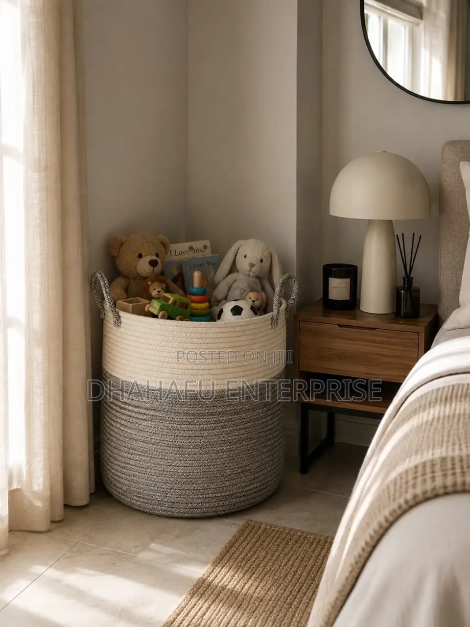 Cotton Rope Laundry Basket
